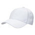 A white Ottoman cap with a curved brim and a small knob on top. It features a logo.