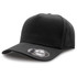 A black A-Frame cap featuring a curved brim and a logo on the side.
