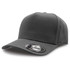 A grey cap with a curved brim and a logo on the side, designed for casual wear.