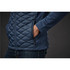 A men's thermal shell jacket in navy blue featuring a quilted design and side pockets. The model's hand is in a pocket.