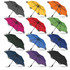 A collection of BLUNT Metro Umbrellas in various colours, including grey, yellow, orange, pink, red, green, blue, black, and purple.