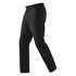 A pair of black performance track pants featuring pockets and an elastic waistband. Includes a logo.