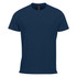 Men's Montebello Performance Short Sleeve Tee in navy blue, featuring a classic crew neck and a branding logo.