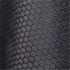 A close-up of textured black fabric with a hexagonal pattern, featuring a subtle sheen.