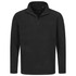 A black men's active fleece half-zip jumper featuring a stand-up collar and long sleeves. It includes a small logo.