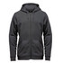 Men's Monashee Fleece Full Zip Hoody in dark grey, featuring a zip front and spacious pockets. Includes a logo.
