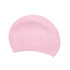 A premium silicone swimming cap in a soft pink shade featuring a textured surface and rounded shape.