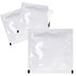A set of three individually packaged wet wipes in clear plastic, featuring a simple design and a black border.