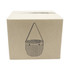 A brown cardboard box featuring a woven basket illustration with a hanging handle. The box has a minimalistic design.