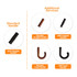 Multiple umbrella handle options are displayed, including wooden, EVA, and ABS materials in various styles.