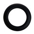 A Wrist Disc Silicone Flyer in a solid black color, featuring a circular, smooth design ideal for outdoor play.