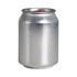 A silver can candle with a metallic finish, featuring a smooth surface and no labels.