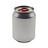 A silver can candle with a red pull tab, designed to resemble a beverage can.