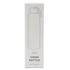 A drink bottle with a sleek design, featuring a lid and an attached carrying loop, in white packaging.