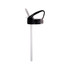 A drink bottle featuring a black flip straw lid and a clear straw. The bottle has a handle for easy carrying.