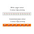 Washi tape in a white and orange design, featuring colourful printed logos. Includes two styles of tape.