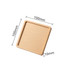 A square wooden coaster with natural wood finish, measuring 100mm by 100mm and 10mm in height.