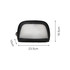 A waterproof transparent cosmetic bag in black with dimensions 23.5cm x 16.5cm x 10cm, featuring a zip closure.