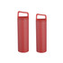 A drink bottle set featuring two red stainless steel vacuum thermal bottles with handles.