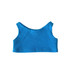 A bright blue basic tank top made from soft fabric, featuring a simple sleeveless design.