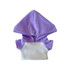A plush doll hoodie featuring a lavender hood and white body, with a simple design and no visible branding.