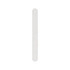 A professional straight shape nail file in white, featuring a smooth, long design and a logo.