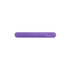 A purple nail file with a smooth surface, featuring a rounded edge and a logo.