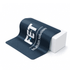 A navy fabric mouse mat featuring a logo, with dimensions of 225mm by 185mm and a thickness of 1mm.