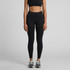 Active seamless leggings in black, styled with a matching crop top and trainers. The product features a logo.