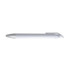 A white gel ink pen featuring a silver clip and trim, with a sleek and modern design.