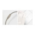 A wire cable luggage tag in silver, featuring a textured connection and two blank identification cards.