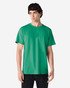 A green Gildan Ultra Cotton adult T-shirt displayed on a male model, featuring a simple crew neck design.