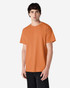 An orange Gildan Ultra Cotton adult t-shirt displayed on a model with a plain background.