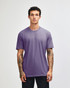 A unisex short sleeve T-shirt in a light purple colour. The shirt features a simple design and has a logo.