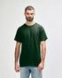 A green Gildan Heavy Cotton Adult T-Shirt displayed on a male model, featuring a simple design with a logo.