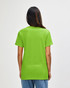 A green Gildan Heavy Cotton Adult T-Shirt is displayed, featuring a plain back design.