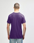 A purple Gildan Heavy Cotton Adult T-Shirt viewed from the back, featuring a simple design and no visible text.