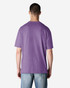 A purple Gildan Softstyle adult T-shirt displayed from the back, featuring a casual fit and a plain design.