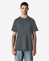 A plain dark grey Gildan Light Cotton T-Shirt displayed on a male model in relaxed-fit jeans.