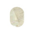 A portable acetate hair comb with a mirror, featuring an iridescent, pearlescent finish.