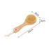 A round body brush with a short wooden handle and a natural bristle head, measuring 20cm in length and 8cm in width.