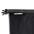 A black cooling towel with a zippered closure and a branding tag.