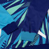 A custom women's active hoodie featuring a blue and teal design with abstract patterns and a logo.