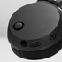A close-up of black Skullcandy Icon 180 Wireless Headphones, highlighting the control buttons and charging port.