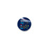 A circular acrylic fridge magnet featuring a kangaroo and floral design on a navy blue background.
