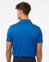 A blue Men's Pro-Lock Performance Polo with a short sleeve and a collar, featuring a logo.