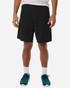 Men's performance shorts in black, featuring a comfortable fit and an elastic waistband. Includes branding on the shorts.