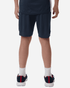 Men's Pro-Lock Performance Shorts in navy, featuring a logo, shown from the back with a person wearing them.