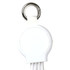 A white 6-in-1 multi charging cable with a keyring attachment. The cable features multiple connectors for various devices.