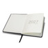 A5 weekly diary for 2027 in black, featuring blank pages and a placeholder ribbon.